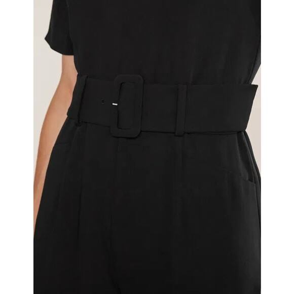 Boden Sophie Belted Mock Neck Wide Leg Jumpsuit 3/4 Sleeve One Piece T0651 - Picture 7 of 9